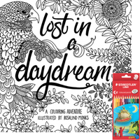Lost in a Daydream Colouring In Book by Rosalind Monks